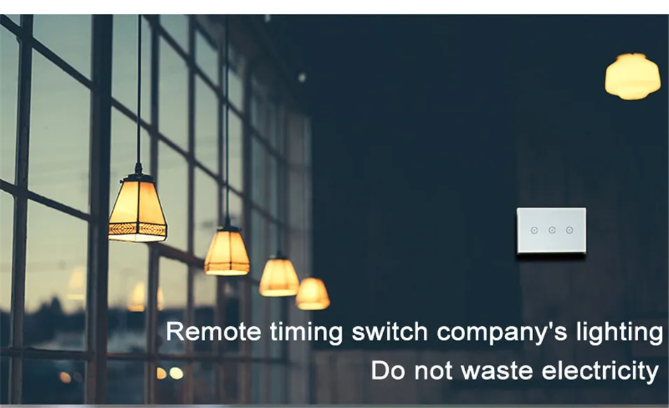2----Wifi Smart Wall Light Switch US 3 Gang Tempered GlassTouch Panel Wireless Switch Wifi Remote Lamps ONOFF with Amazon Alexa