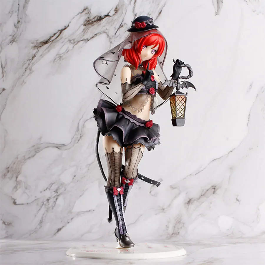 Аниме YAZAWA NICO ALTER Love Live фигурку 18 см ПВХ Maki Nishikino черная шелковая Марля Ver.
