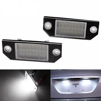 

VODOOL 2Pcs 12V 6000K LED Car Rear License Number Plate Light Replacement Tail Lamp Taillight For Ford Focus C-MAX MK2 Styling