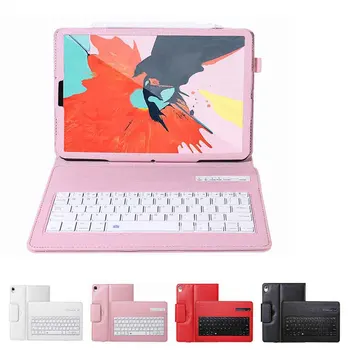 

Bluetooth Wireless Keyboard Leather Case for iPad Pro 11 2018 Detachable Tablet Stand Cover with Keyboard for iPad Pro 11 inch