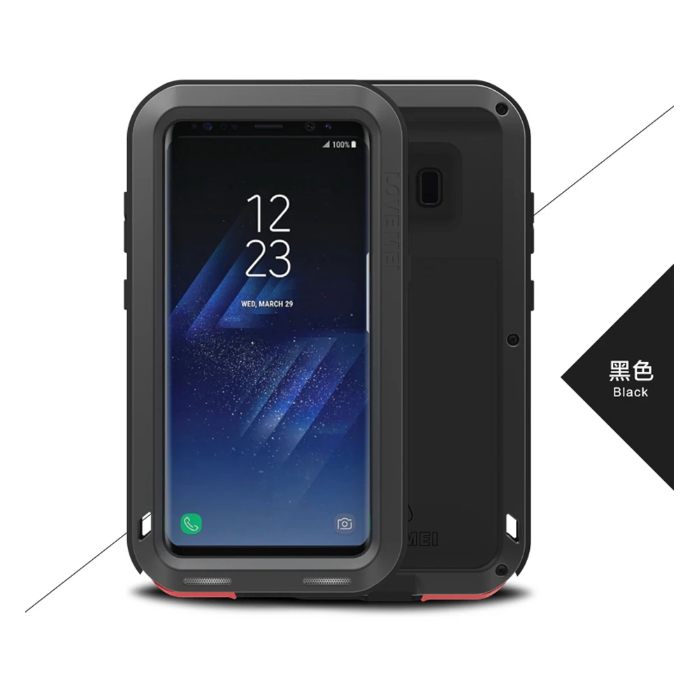 Противоударный чехол Love Mei для Galaxy S8 Plus сверхпрочный противоударный армированный