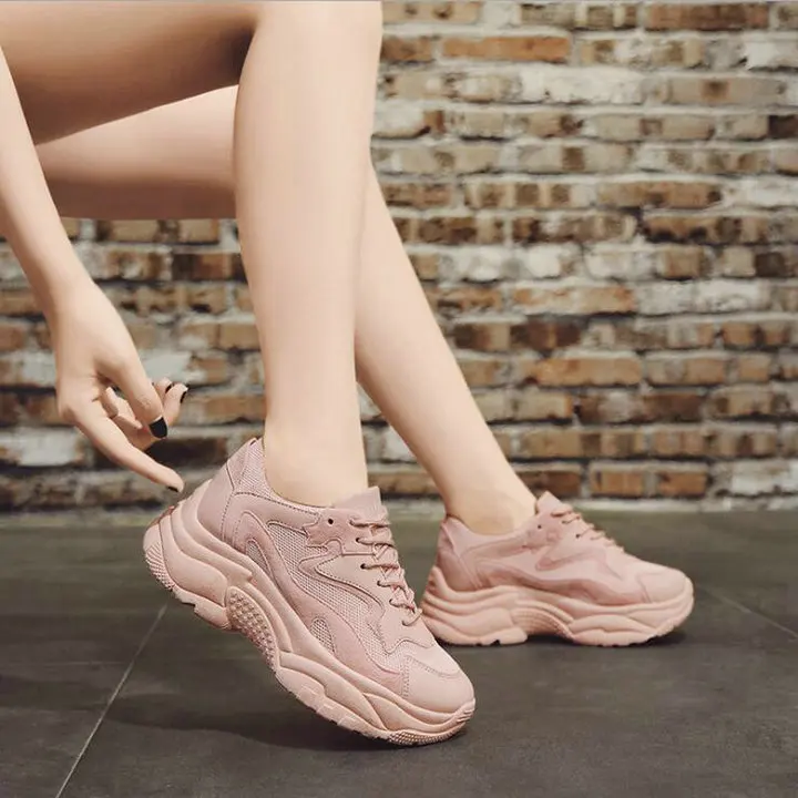 2018-Brand-High-Quality-Sneakers-Shoes-Women-s-Fashion-Casual-Thick-Soled-Mesh-Female-Lace-Up (4)