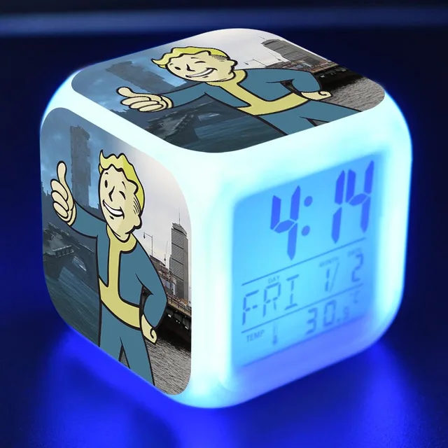 Move Game Fallout 4 Character LED Digital Alarm Clock reloj despertador
