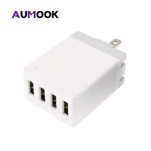 

4 USB Fast Charger 5V 2.4A Moblie Phone Fast Charging for IPhone 7 8 X Wall Travel USB Charger for Samsung Xiaomi HUAWEI
