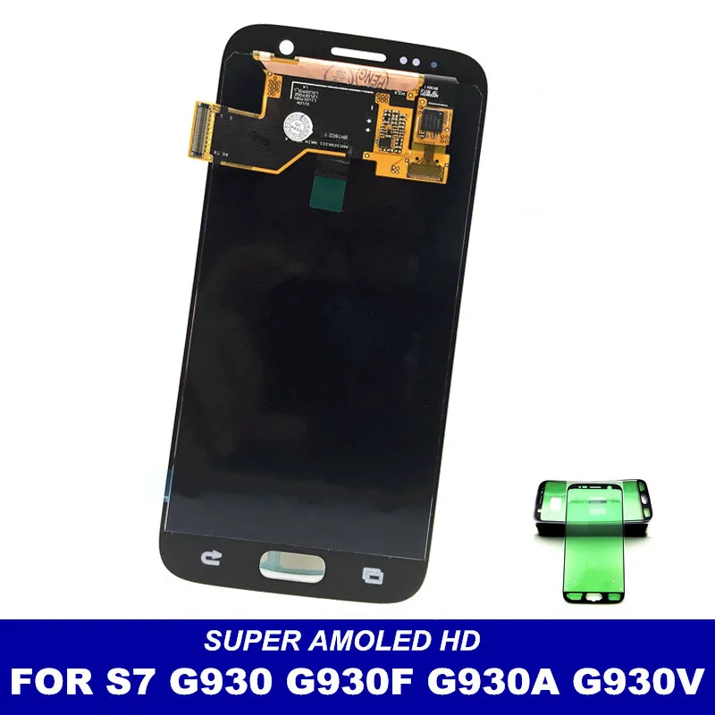 Супер AMOLED телефон ЖК-дисплей для Samsung Galaxy S7 G930 G930F G930A G930V G930P G930T мобильный