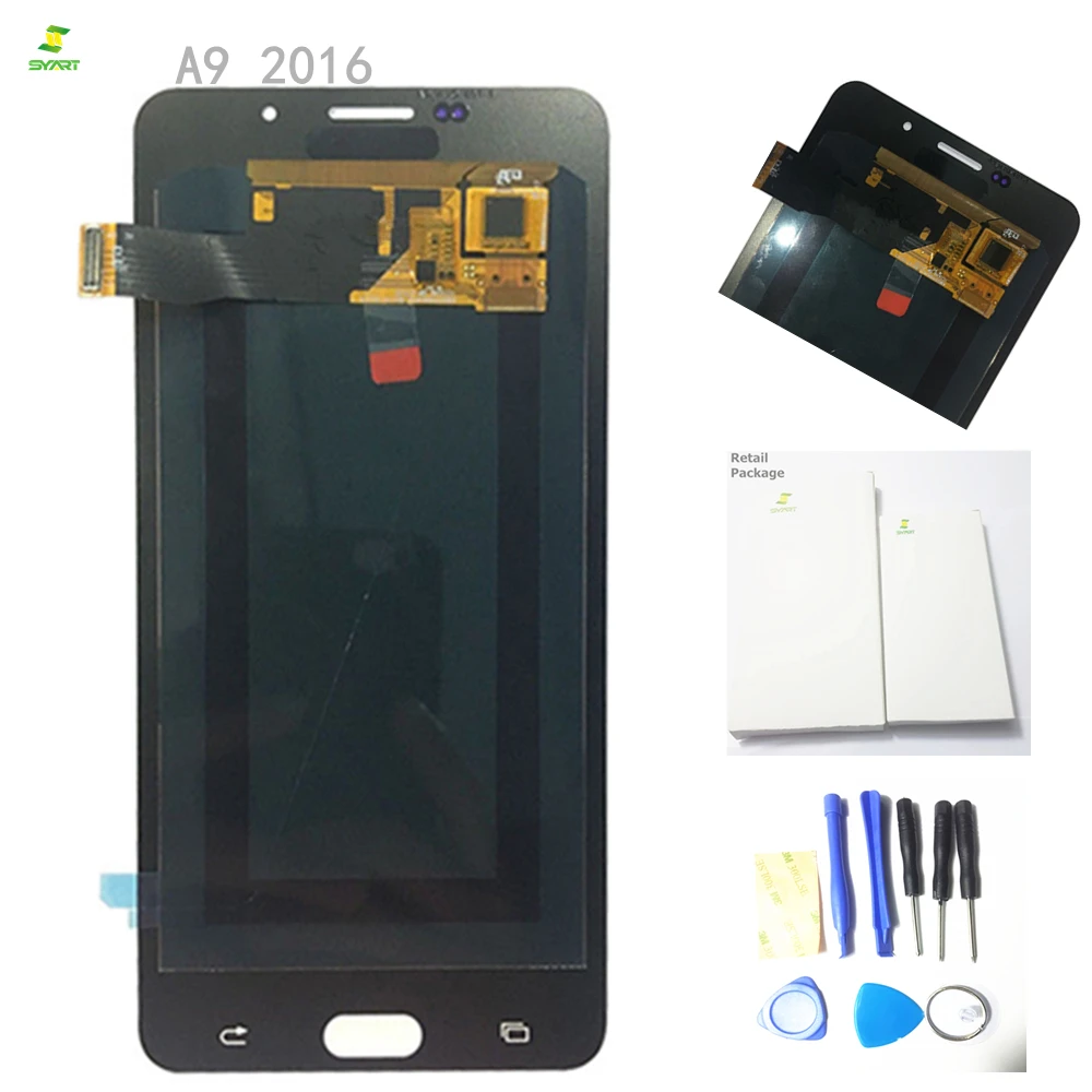 

A9 A910 A9100 for SAMSUNG Galaxy A9 6.0" LCD Screen Touch Digitizer 2016 A9 Pro A910 A9100 Touch Display Complete Replacement