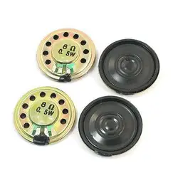 

4Pcs 0.5W 8 Ohm 28mm Mini Round Metal Inside Magnet Music Player Speaker