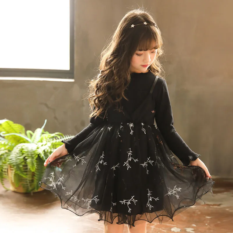 

Kids Fashion Mesh Dress 2019 New Spring Girls Dress Baby Princess Dress Toddler Christmas Dress Children Patchwork Clothes,#3722