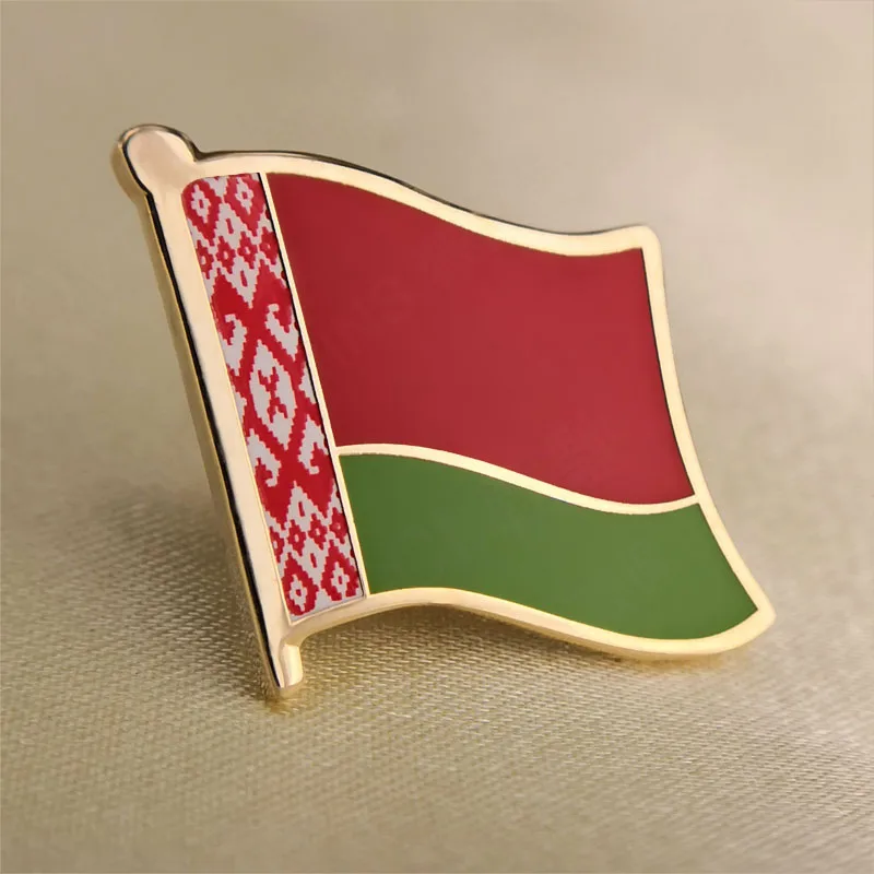 Мягкие эмалированные значки с флагом Беларуси