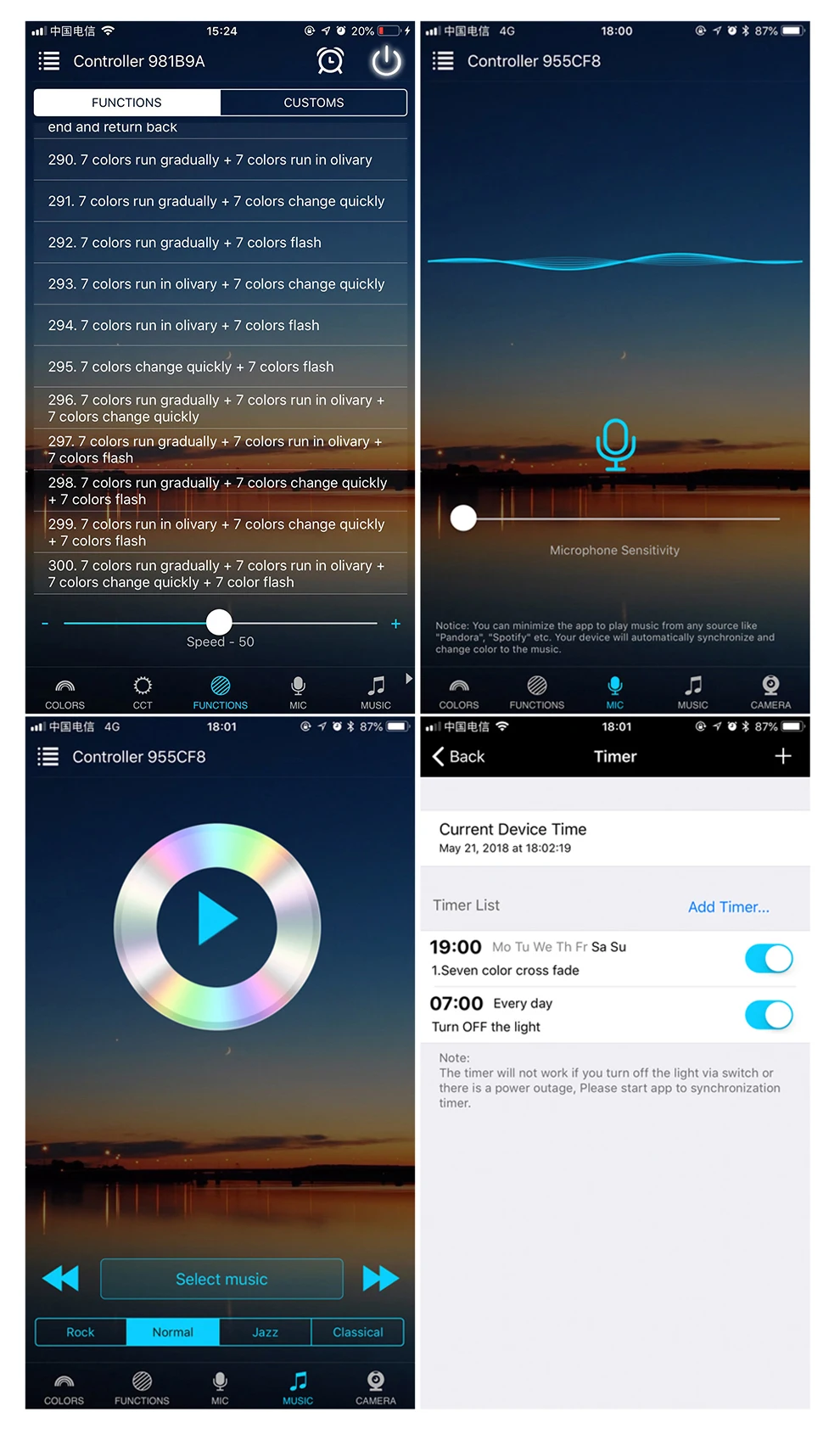 DC5-24V Wifi WS2811 WS2812B RGB Светодиодная лента светильник управление Лер Amazon Alexa/Google Phone умный голос IOS/Android приложение управление