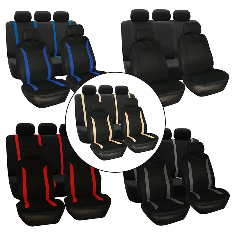 

Universal Car Seat Covers Full Set Automobile Seat Covers Cushion Auto Interior Decoration Protectors