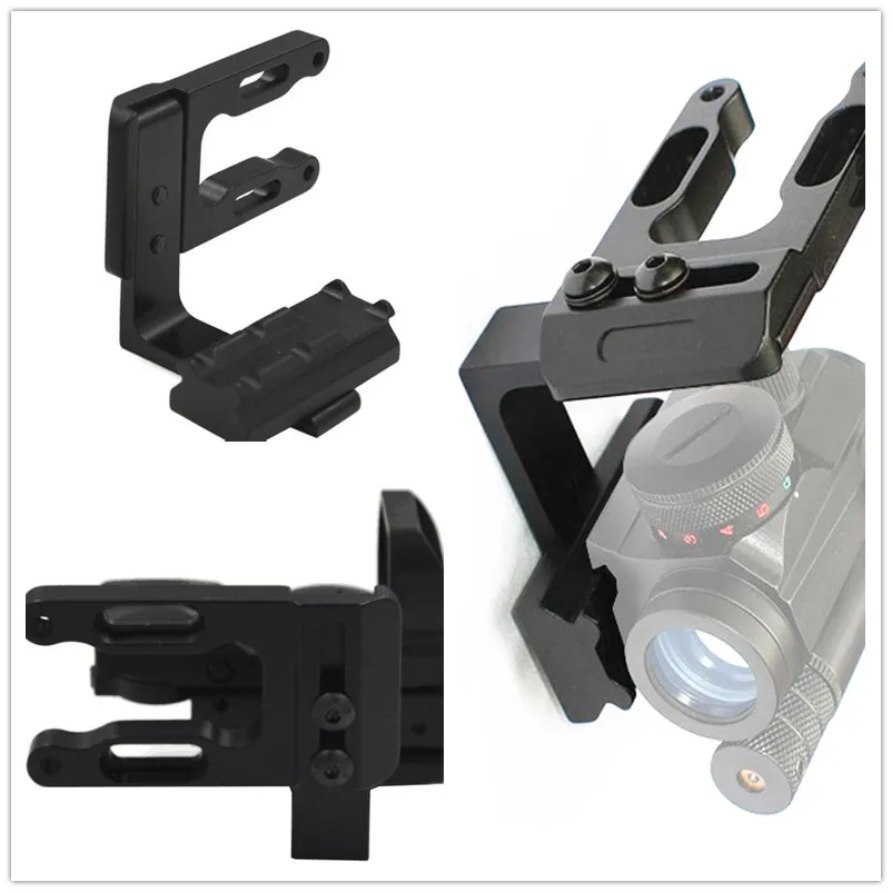 

RL Archery Mini CNC Machined Bow Sight Mount Red Dot Laser Reflex Sight Scope Bracket fit Bear all Compund Bow Hunting Mounts