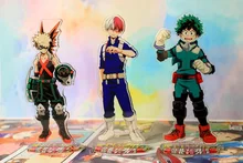 11pcs Anime My Hero Academia Boku no Hiro Akademia Acrylic Stand Model Toys Action Figure Pendant toy 18cm double-side gift