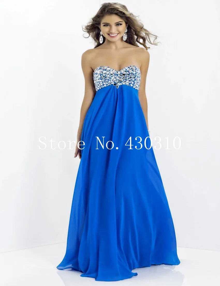 Wedding Inexpensive Formal Dresses popular inexpensive prom dresses buy cheap hot sale blue 2015 long chiffon sweetheart open back crystal beaded party gowns