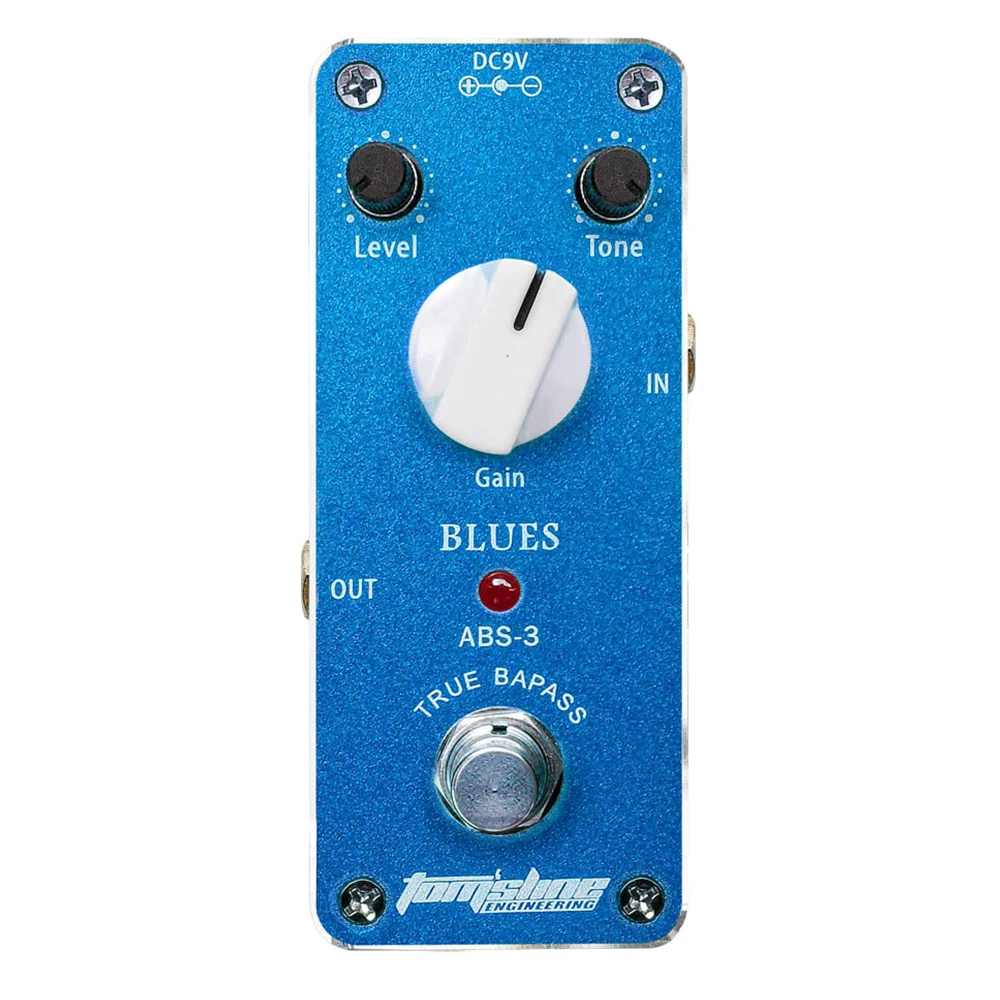 Tomsline ABS 3 Blues guitar effect pedal Mini Analogue Effect True
