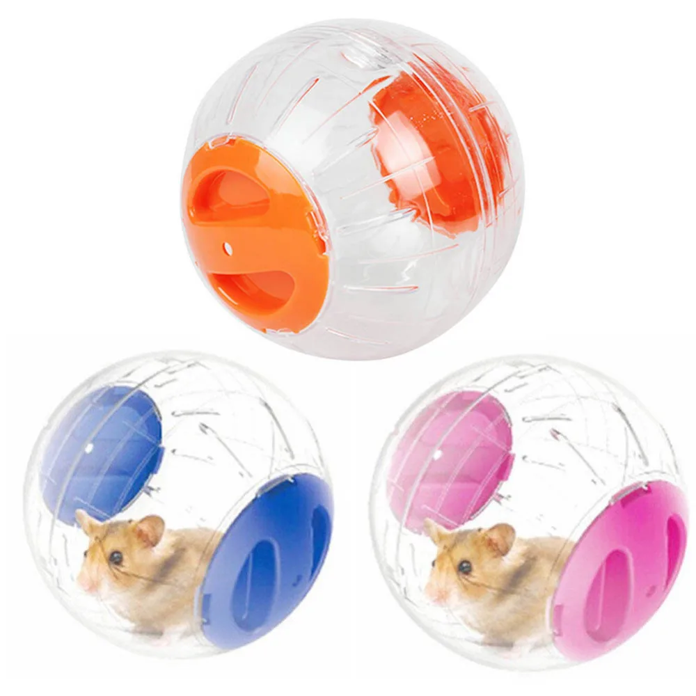 

2pcs/lot Exercise Ball Pet Rodent Mice Jogging Plastic Hamster Crystal running ball Rat Play Toy