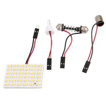 

10x) Zocalo BA9s + T10 +Modulo Galleta 36 3528 SMD LED blanco calido +Modulo Festoon