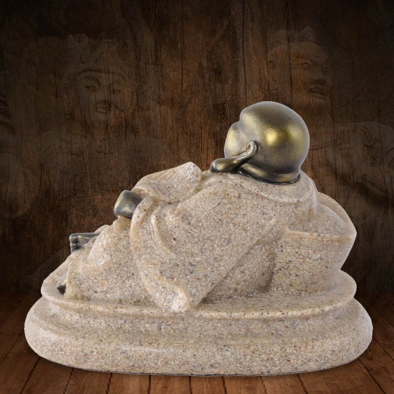 VILEAD 3," природный песок камень Maitreya статуи Будды религиозные смеющиеся статуэтки Будды рождественские украшения для дома винтажные