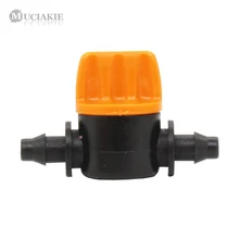 Muciakie 10 шт. миниатюрный Пластик запорный Соединительный клапан разъемы для 4/7 мм шланг садовый водный оросительный трубопровод для адаптера переменного тока Barb