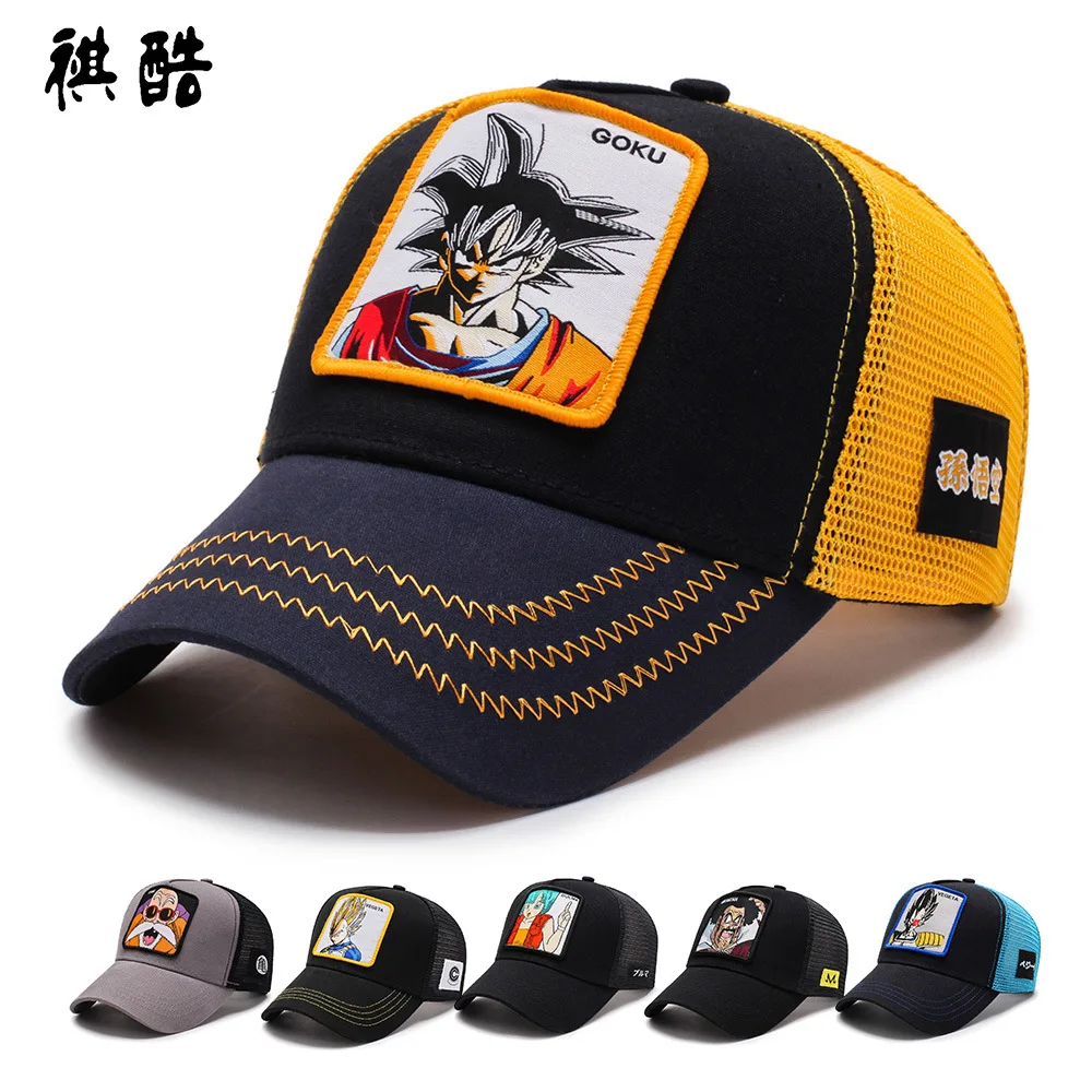 

Anime Dragon Ball Z Dragonball Goku Patch Baseball Hat High Quality Cotton Men Women Adjustable Casual HipHop Snapback cap