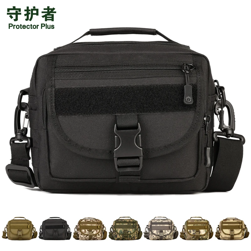 Protector Plus K315 Outdoor Sports Bag Camouflage Nylon Tactical Military Molle EDC Pouch Hiking Cycling Messenger Bag