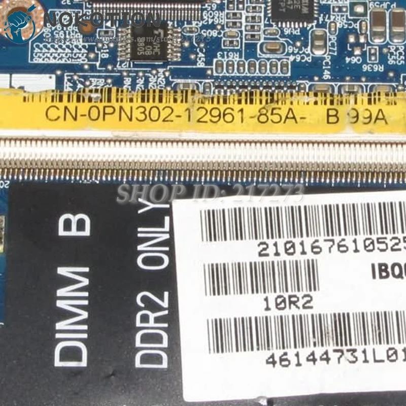 NOKOTION для Dell Latitude D630 материнская плата для ноутбука 965PM DDR2 Quadro NVS 135M CN-0R872J процессора 0R872J CN-0PN302 0PN302 0PN302