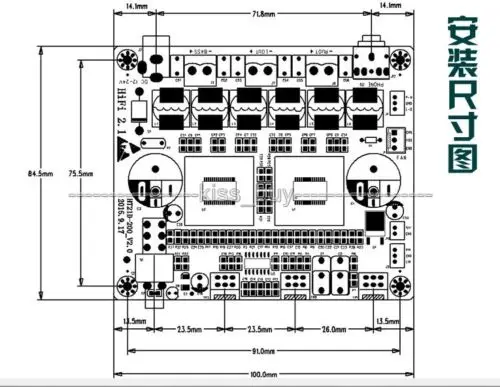 TPA3116D2 2 1 CH класс D 100 Вт + 50Wx2 HIFI цифровой сабвуфер усилитель плата|Интегральные