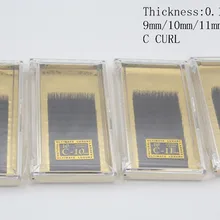 4cases/lot Топ Класс Корея ручной роскошь ресниц натуральных волос норки 0.1C 9/10/11/12 мм ресницы Макияж Расширение SKS