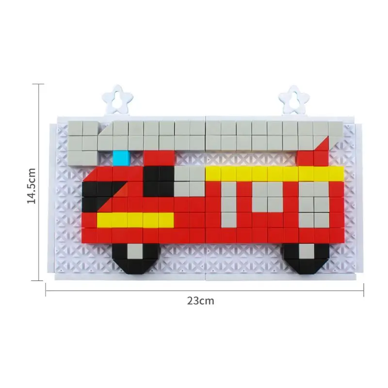 234 шт Пластиковые DIY пожарные строительные блоки для грузовиков, сборные головоломки, разобранные головоломки, развивающие игрушки для детей, Gif