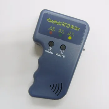 

RFID Handheld 125KHz EM4100 + 26BIT Card Copier Writer Duplicator with 6 Writable Tags + 6 Writable Cards Wholesale