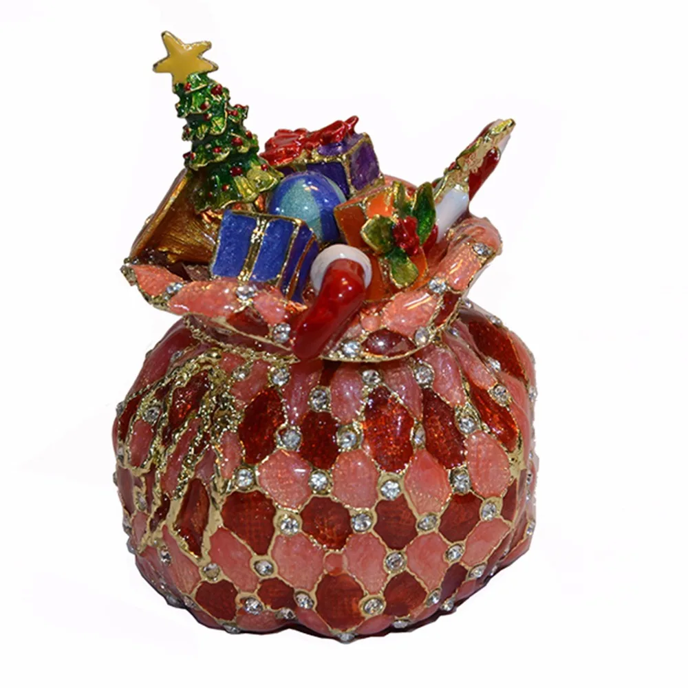 TBP0446-Gift bag bejeweled trinket box Christmas gifts