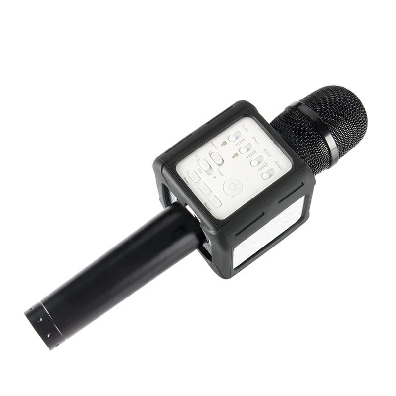 Original Brand Q9s Magic Bluetooth Karaoke Microphone Wireless Professional Player speaker With Carring Case For Iphone Android005