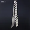 Women Foulard Luxury Brand Fashion Chain Geometric print Skinny Small Bag Twill Silk Scarf Ribbon Head Hair Handle Tie Scarf 2