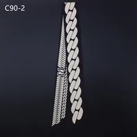 Women Foulard Luxury Brand Fashion Chain Geometric print Skinny Small Bag Twill Silk Scarf Ribbon Head Hair Handle Tie Scarf 2