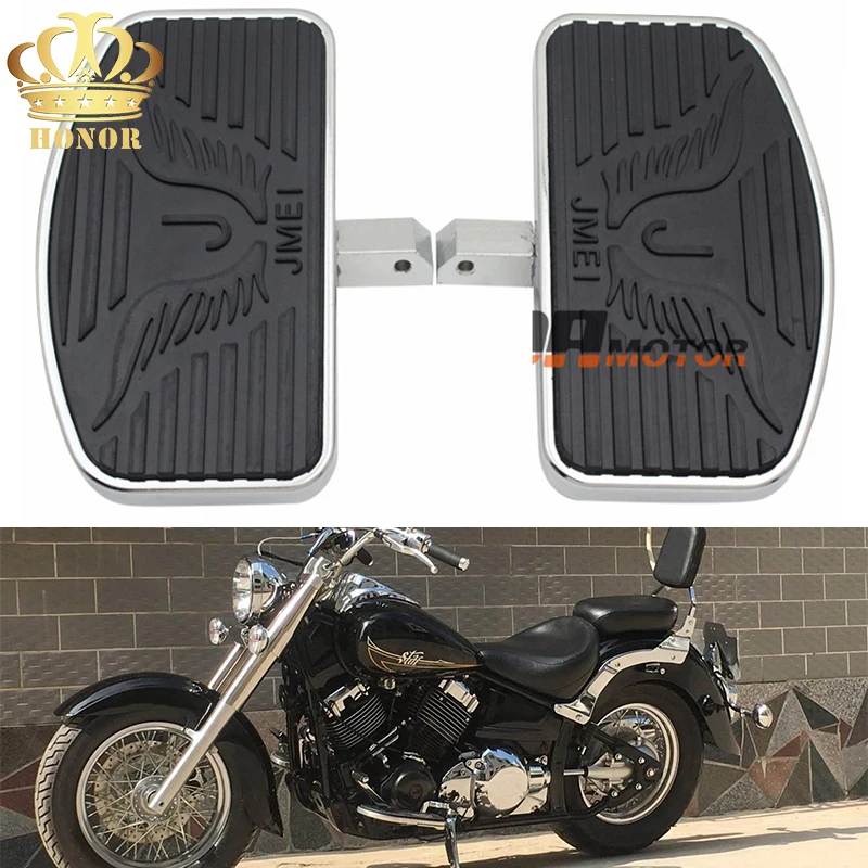 

204mm&242mm Front&Rear Floorboards Footboards Foot pegs For Yamaha Dragstar V-Star DS400 DS650 DS1100 Virago 250 XV250