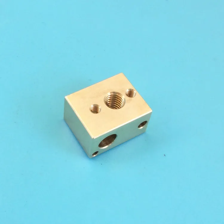 

All Copper Heater Block For 3D Printer Extruder Hotend Heat Block Compatible Nozzle PT100 sensor cartridge
