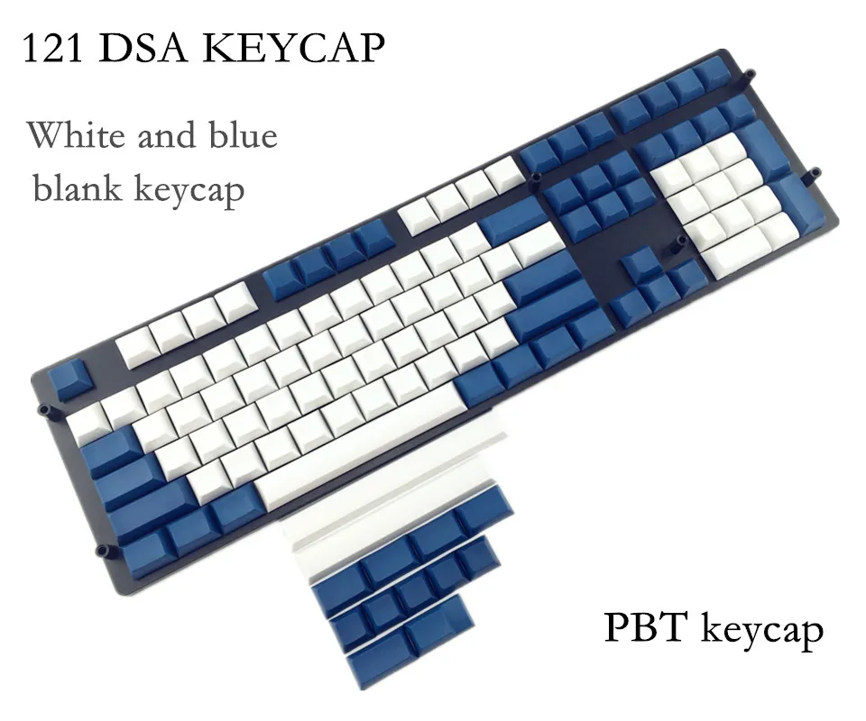 Cool Jazz 121/152 DSA keycap dolch белый и серый pbt пустые колпачки для wried Механическая игровая клавиатура