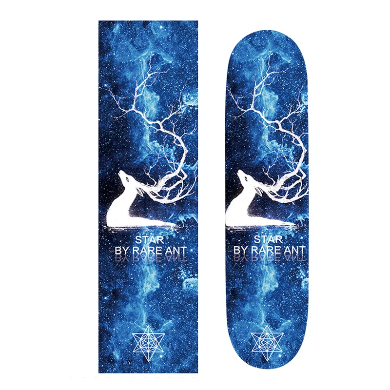 Космическая Звезда Профессиональный Скейтборд длиной 83 см Griptape противоскользящая скейтборд шероховатая наждачная бумага для Peny Board Longboard скейтборд