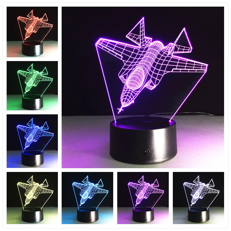 Led Usb 3d Lamp Cartoon Figure 3D Visual LED Night Light Touch USB Desk Lampara as Besides Baby Sleeping | Лампы и освещение