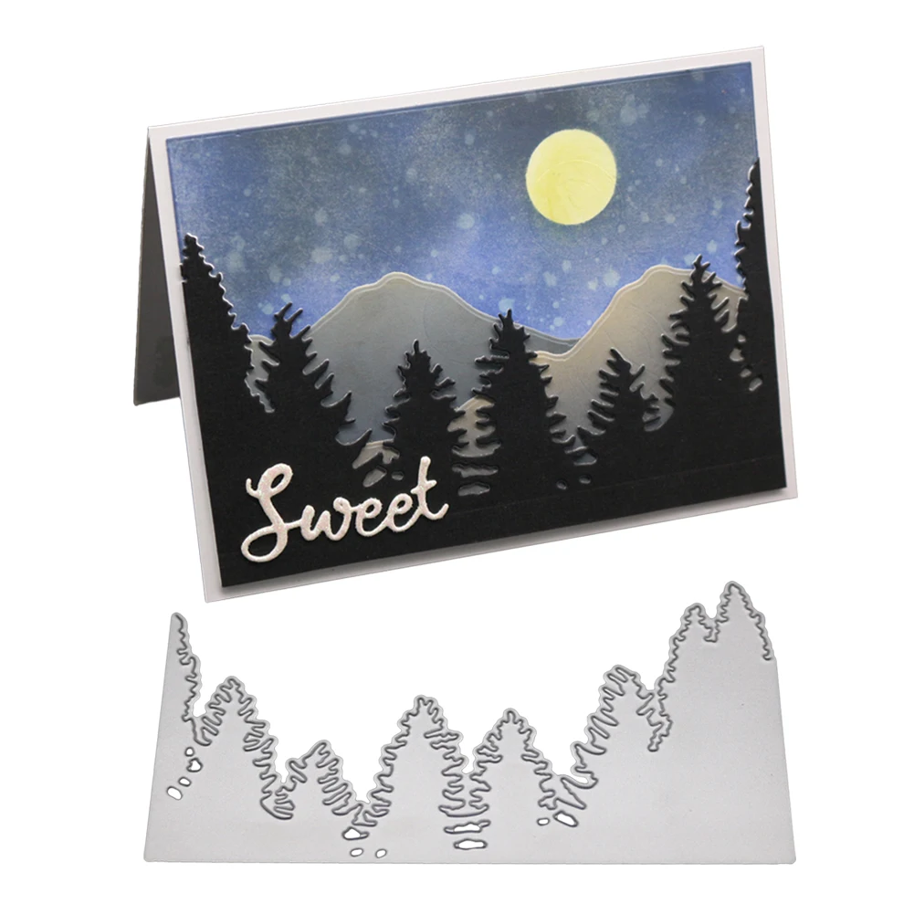 

Tree Die Metal Cutting Dies Cut Diy Scrapbooking Paper Craft Embossing Knife Mould Blade Punch Stamps And Dies Forest Stencil
