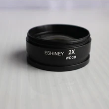 Eshiney 2x Барлоу микроскоп крепления объектива Дополнительные Объективы для стерео микроскоп с резьбой Диаметр/M48*0,75