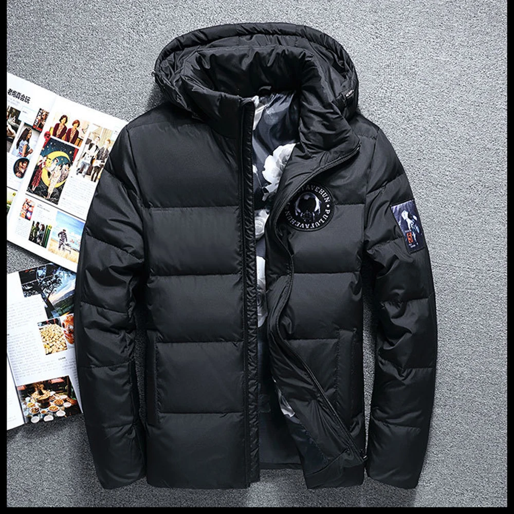Новинка, модная мужская куртка, зимний стиль, верхняя одежда, теплая, полиэстер, повседневная мужская куртка, chaqueta hombre JK19065