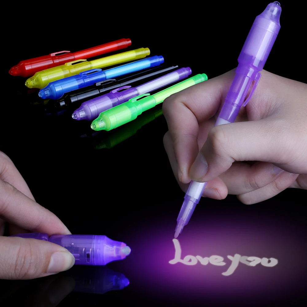 

New Light-Up Toys Luminous Light Magic Pen Dark Funny Novelty Gag Popular Toys Magic Fidget Pen For Kids Adult Painting Brush E