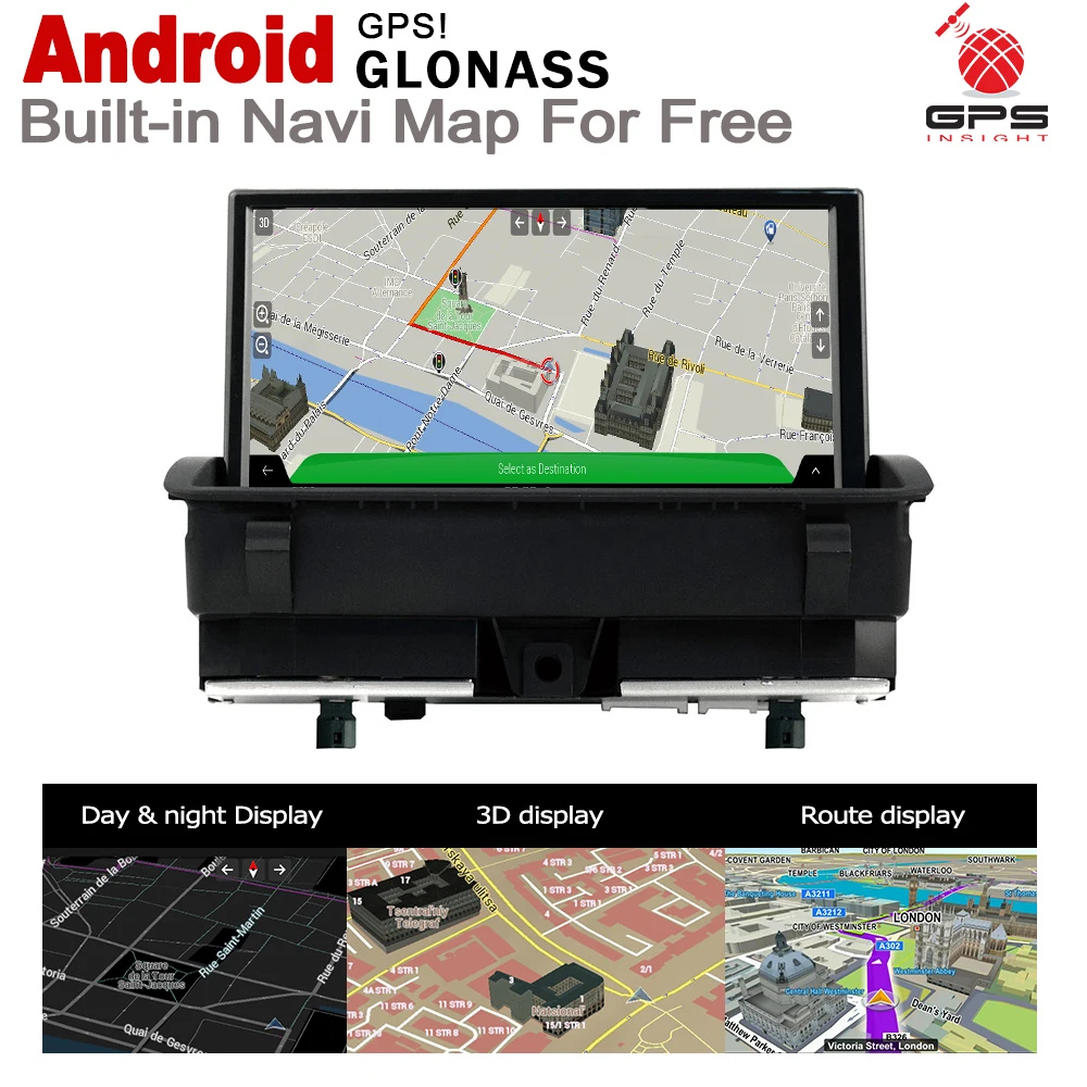 Perfect 10.25" HD Screen Stereo Android 7.0 up Car GPS Navi Map For Audi Q3 8V 2011~2018 MMI Original Style Multimedia Player Auto Radio 2