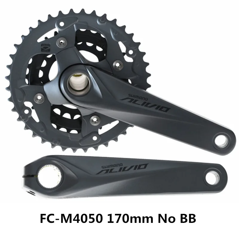 Абсолютно новая Оригинальная подлинный SHIMANO ALIVIO FC-M4050/FC-M4060 170 мм Звездочка 9/27 скорость полый горный велосипед ОДНА ЗВЕЗДОЧКА - Цвет: M4050 Gray NO BB