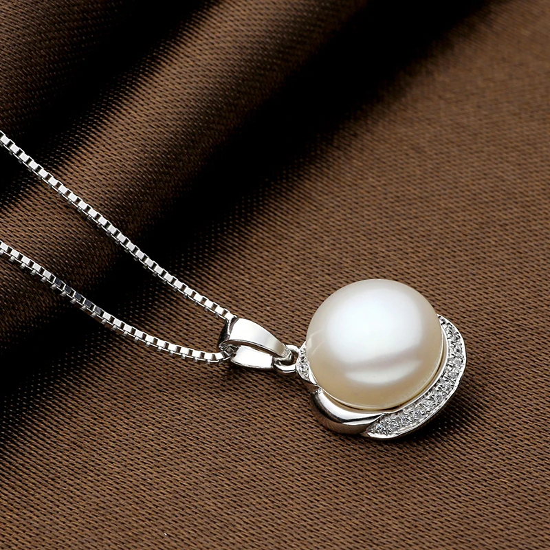 Sinya натуральный жемчуг серьги кулон ожерелье набор украшений для женщин девушка жена из стерлингового серебра 925 ааааа жемчуг диаметр 11 мм
