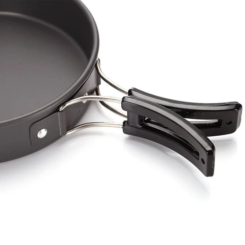 Desert&Fox Outdoor Cookware 1-2 Person Picnic Tableware, Portable Pot, Pan, Bowl Set Backpacking Hinking, Travel Tools Desert&Fox Outdoor Cookware 1-2 Person Picnic Tableware, Portable Pot, Pan, Bowl Set Backpacking Hinking, Travel Tools