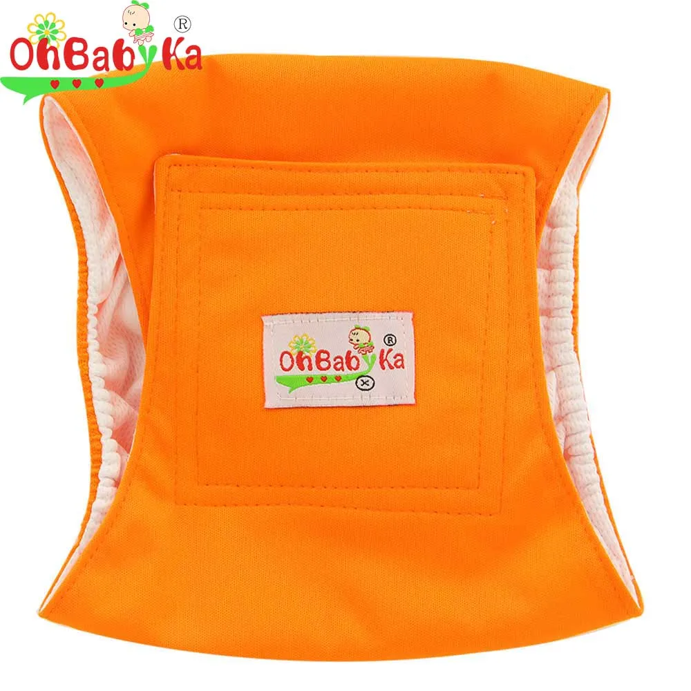 

OhBabyKa Reusable Washable Dog Belly Bands Durable Comfortable Stylish Dog Wraps for Male Dogs Comfy Doggie Diapers 3Size S M L