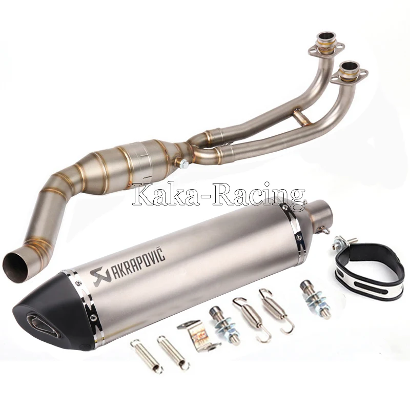 

Motorcycle Slip on Carbon Fiber Exhaust muffler Pipe Link Connect Full System For Yamaha TMAX 530 500 T MAX 2017 2018 Slip-on