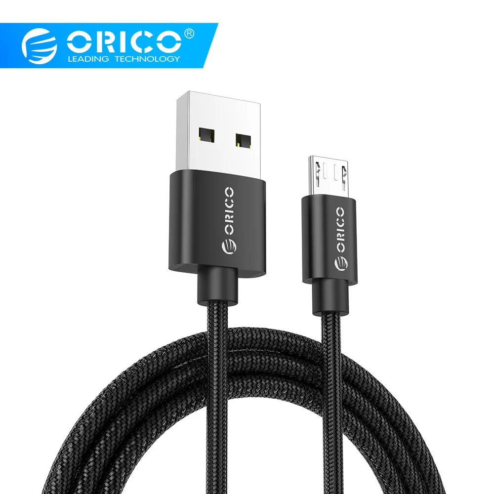 ORICO USB кабель нейлоновый USB-A к Micro USB кабель для Xiaomi huawei SamSung Meizu Letv USB Дата синхронизации зарядный кабель 1 метр